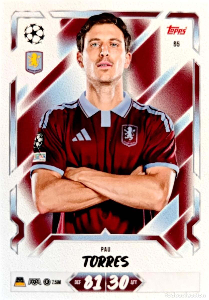 Cromos de f&uacute;tbol: 65 Pau Torres - Aston Villa - TOPPS Match Attax 2026 2027 26 27