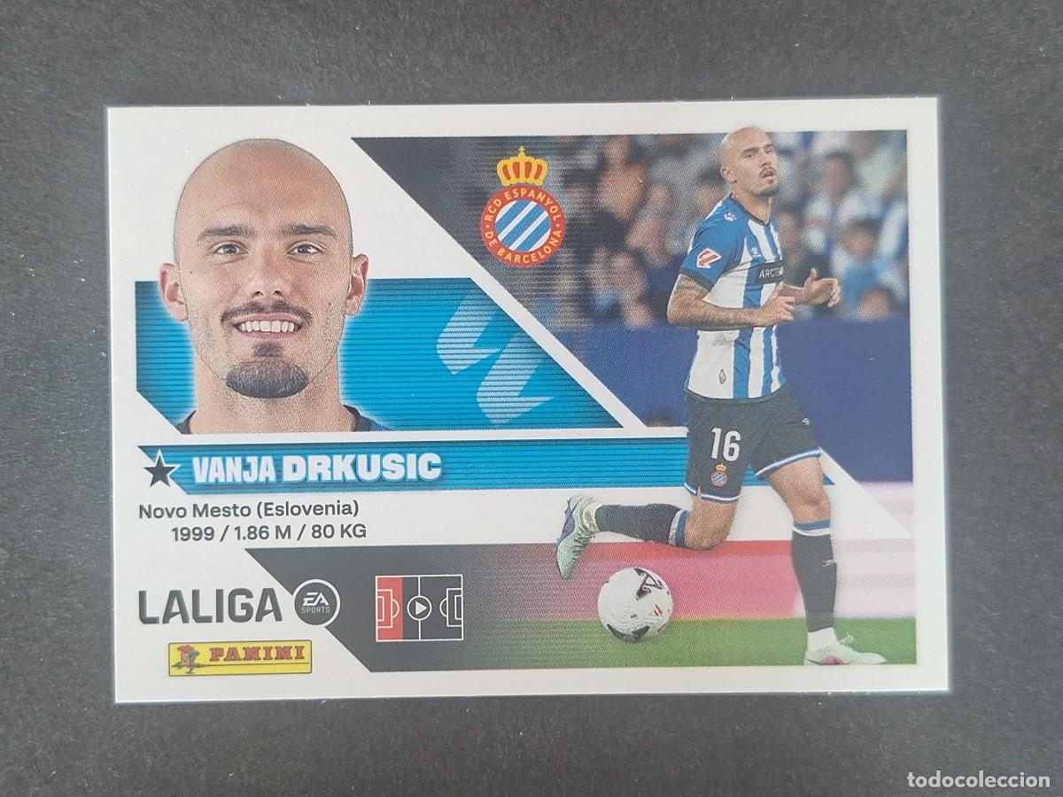 Cromos de f&uacute;tbol: L2 DRKUSIC R. C. D. ESPA&Ntilde;OL COLOCA LIGA ESTE 2026 2027 26 27 NUNCA PEGADO SIN PEGAR