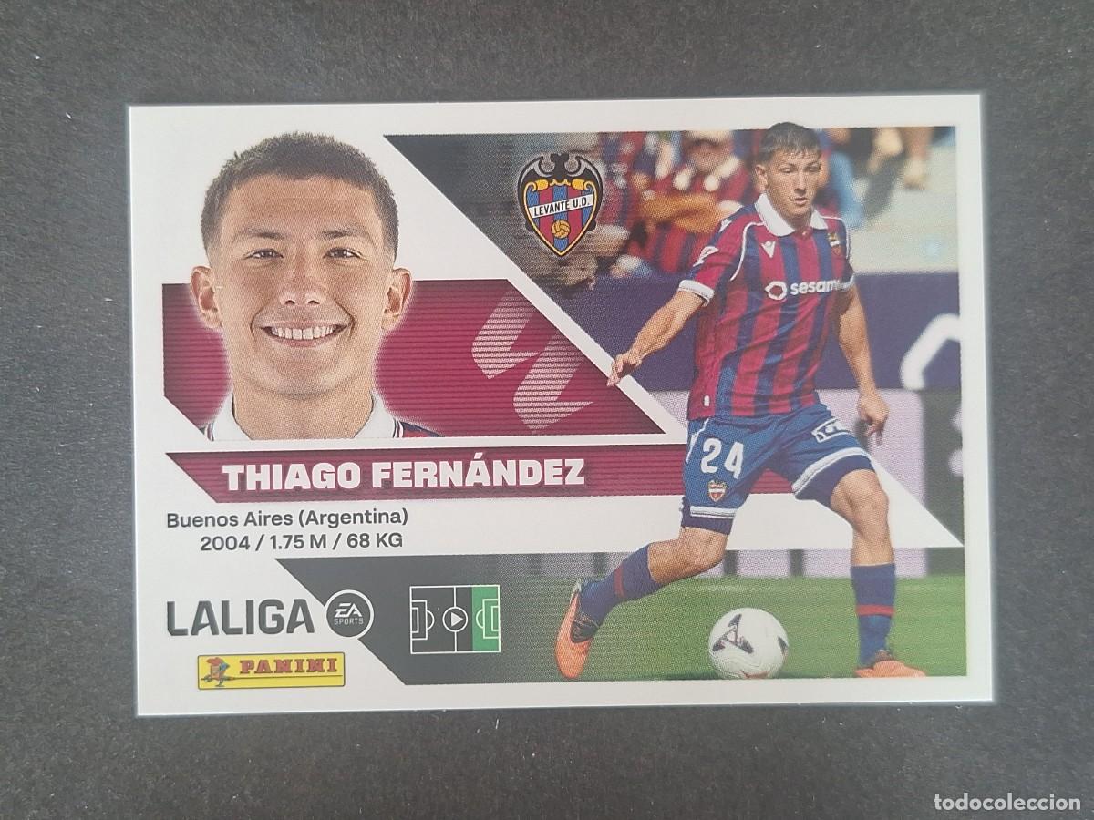 Cromos de f&uacute;tbol: L2 THIAGO FERNANDEZ LEVANTE U. D. COLOCA LIGA ESTE 2026 2027 26 27 NUNCA PEGADO SIN PEGAR