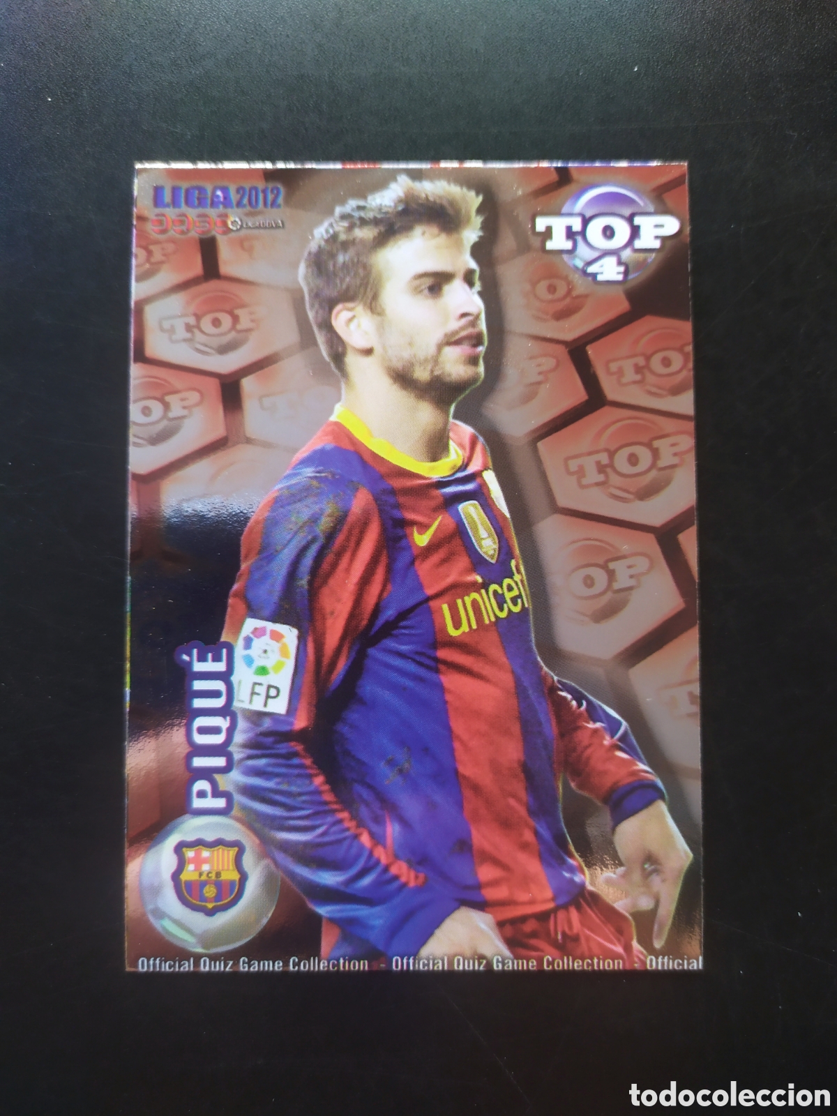 Fu&szlig;ball-Sticker: Mundicromo fichas Liga 2011 2012 11 12 Piqu&eacute; top brillo rojo n&deg; 559 Barcelona