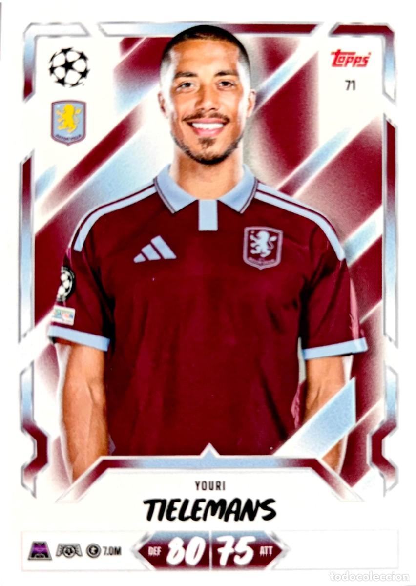 Cromos de f&uacute;tbol: 71 Youri Tielemans - Aston Villa FC - TOPPS Match Attax 2026 2027 26 27