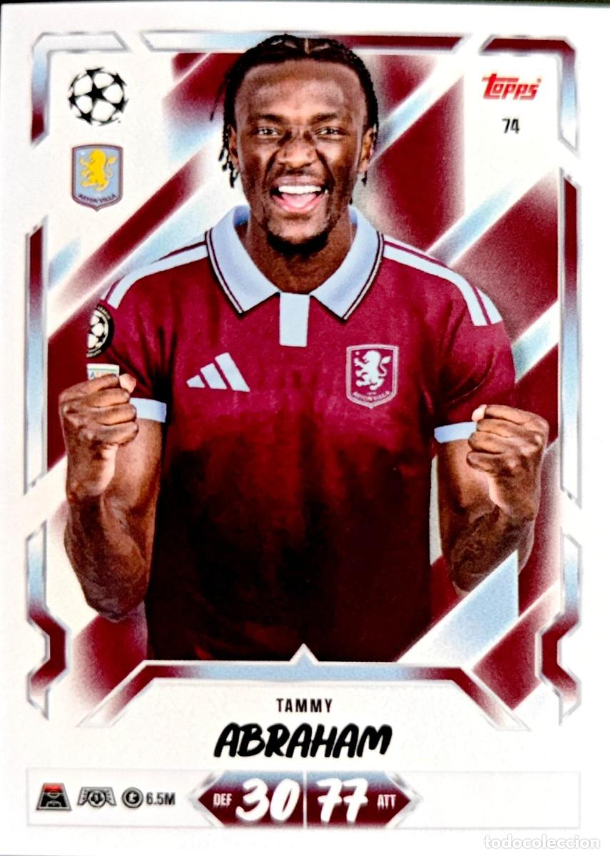 Cromos de f&uacute;tbol: 74 Tammy Abraham - Aston Villa FC - TOPPS Match Attax 2026 2027 26 27