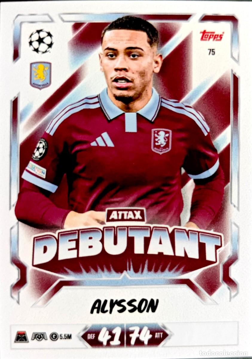 Cromos de f&uacute;tbol: 75 Alysson - Aston Villa FC - DEBUTANT - TOPPS Match Attax 2026 2027 26 27