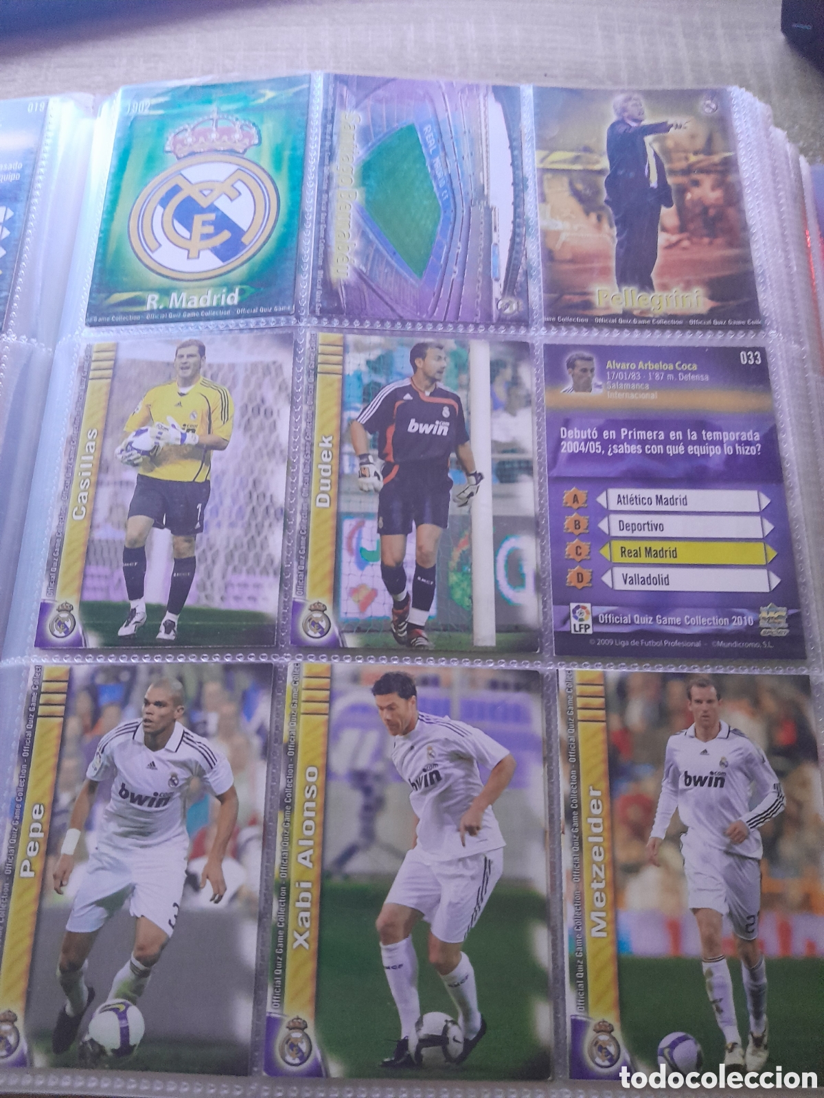 Figurine di Calcio: Lote 23 cromos real madrid mundicromo 2009 2010