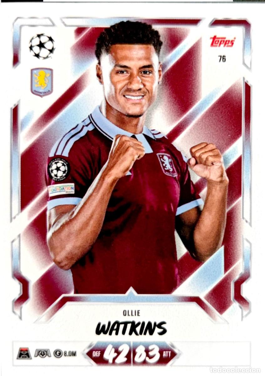 Football Stickers: 76 Ollie Watkins - Aston Villa FC - TOPPS Match Attax 2026 2027 26 27