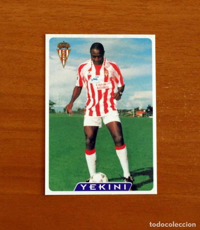 Football Stickers: Sporting de Gij&oacute;n -N&ordm; 324 Yekini-Error-UH-&Uacute;ltima Hora -Las Fichas la Liga 95-96-1995-1996-Mundicromo