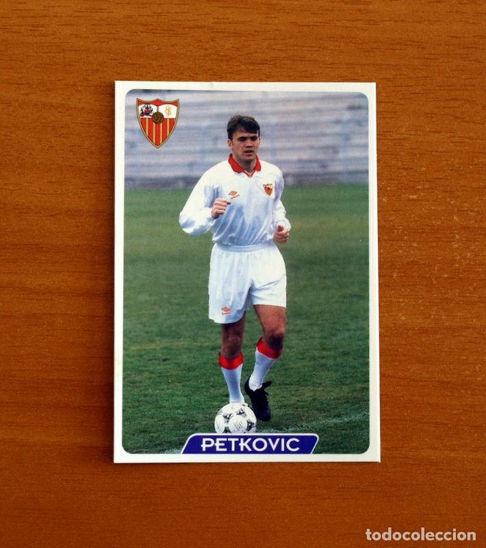 Figurine di Calcio: Sevilla -N&ordm; 87 Petkovic -Corregido-UH-&Uacute;ltima Hora -Las Fichas la Liga 95-96-1995-1996 -Mundicromo