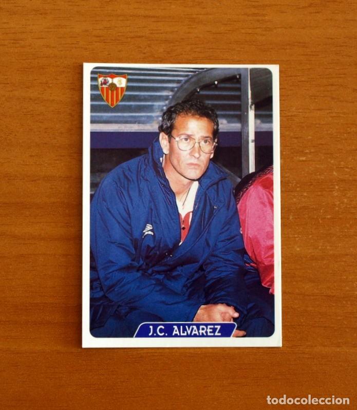 Cromos de f&uacute;tbol: Sevilla-N&ordm; 74 Carlos &Aacute;lvarez Entrenador-UH-&Uacute;ltima Hora-Las Fichas la Liga 95-96-1995-1996-Mundicromo