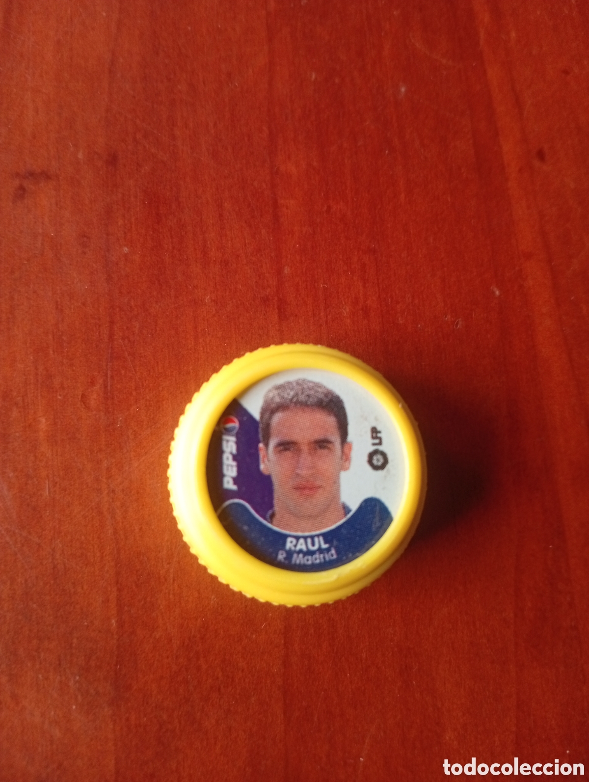 Fu&szlig;ball-Sticker: TAP&Oacute;N RA&Uacute;L REAL MADRID PEPSI COLA LFP 2001-2002.