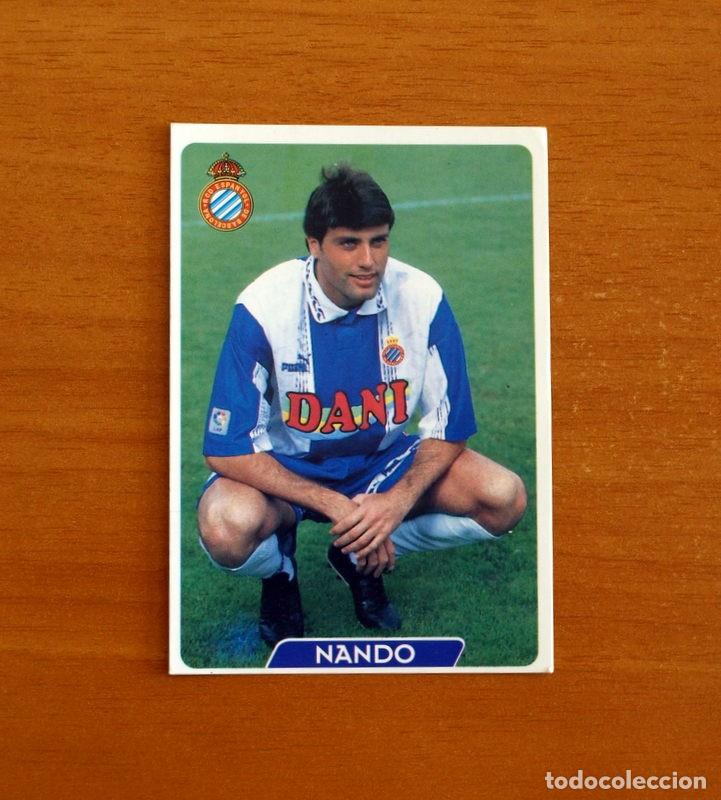 Cromos de f&uacute;tbol: R.C.D. Espa&ntilde;ol-Espayol-N&ordm; 98 Nando -UH-&Uacute;ltima Hora -Las Fichas la Liga 95-96-1995-1996 -Mundicromo