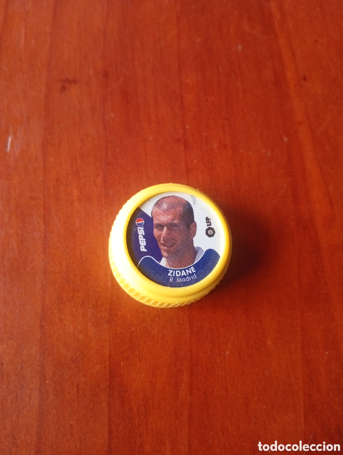 Cromos de f&uacute;tbol: TAP&Oacute;N ZIDANE REAL MADRID PEPSI COLA LFP 2001-2002.