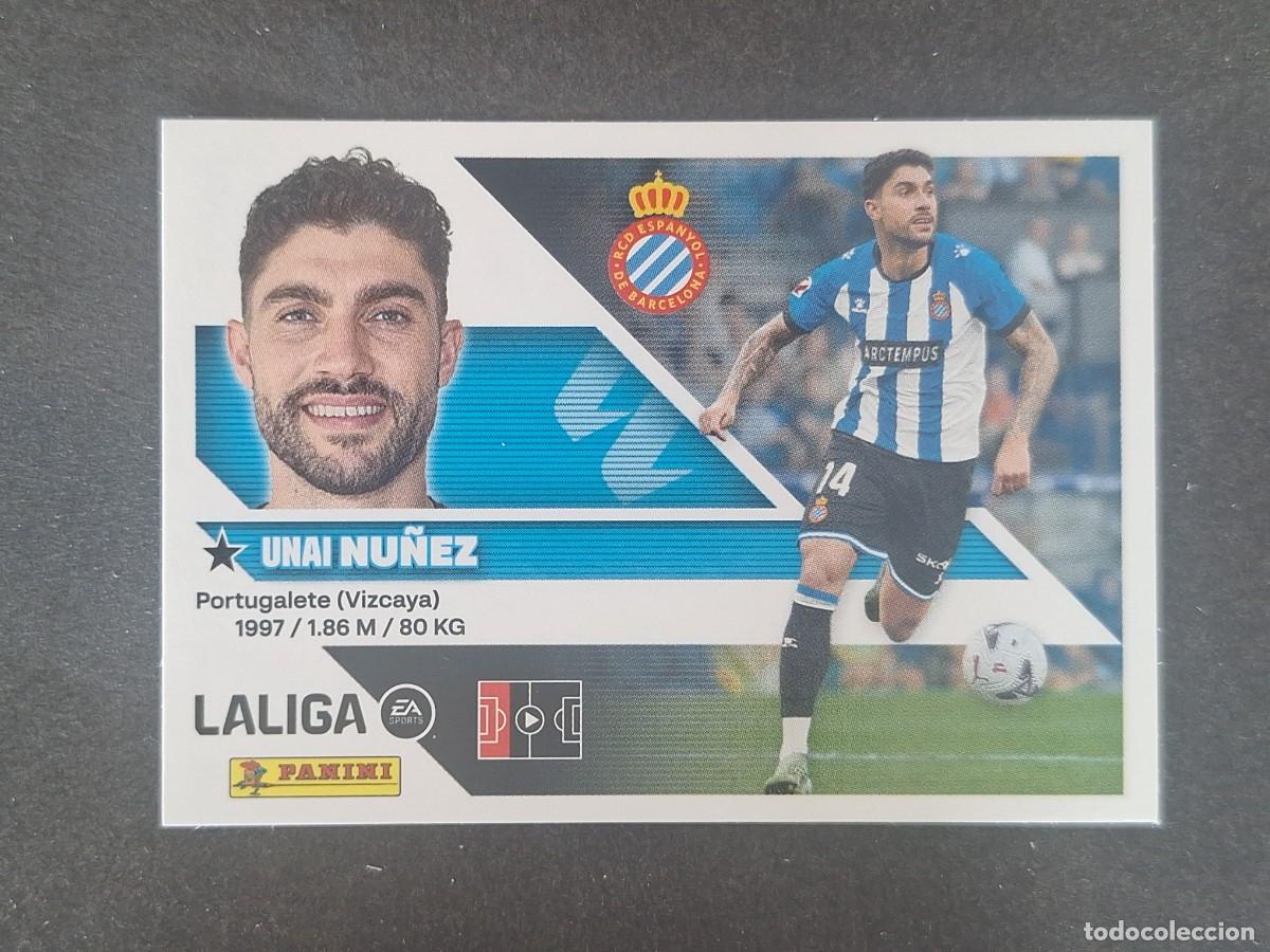 Cromos de f&uacute;tbol: L2 NU&Ntilde;EZ R. C. D. ESPA&Ntilde;OL FICHAJE 27 LIGA ESTE 2026 2027 26 27 NUNCA PEGADO SIN PEGAR