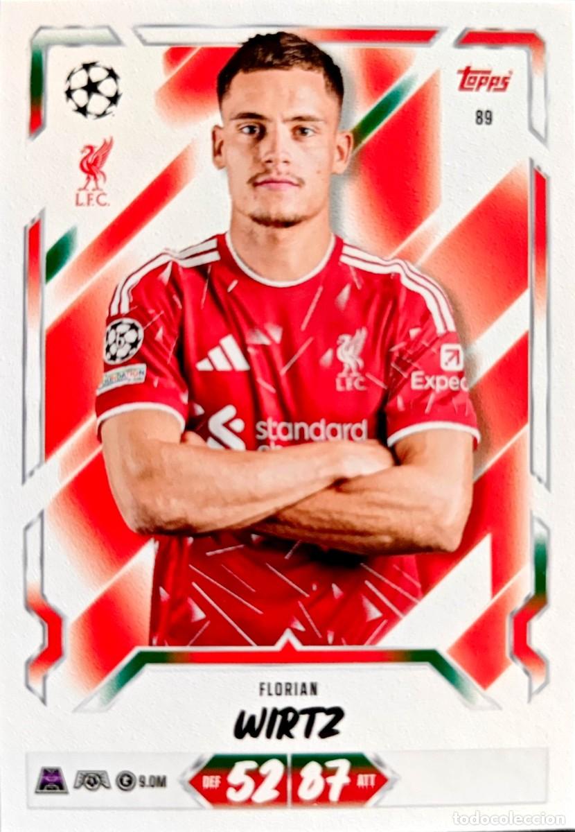 Cromos de f&uacute;tbol: 89 Florian Wirtz - Liverpool FC - TOPPS Match Attax 2026 2027 26 27