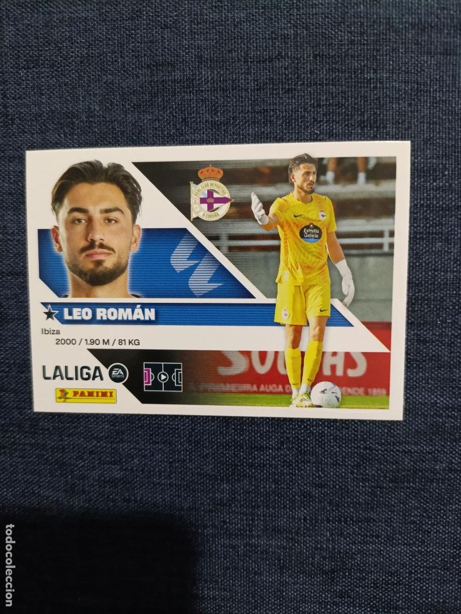 Cartes &agrave; collectionner de Football: LIGA ESTE 2026 2027 RC DEPORTIVO LEO ROMAN FICHAJE N&ordm;8