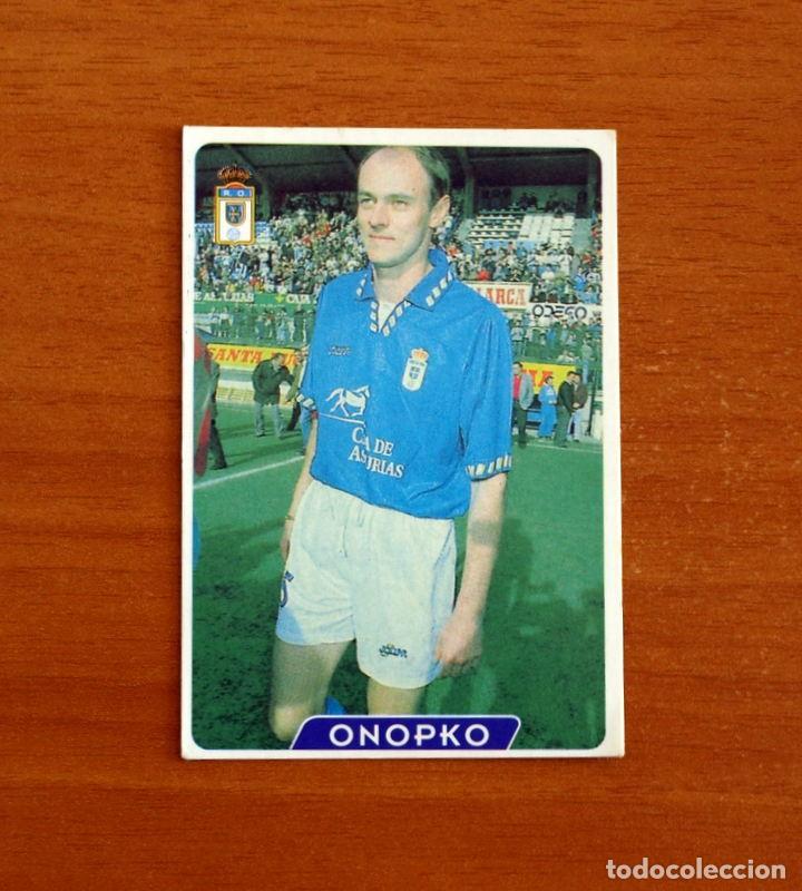 Cromos de f&uacute;tbol: Real Oviedo -N&ordm; 153 Onopko -UH-&Uacute;ltima Hora -Las Fichas la Liga 95-96-1995-1996 -Mundicromo