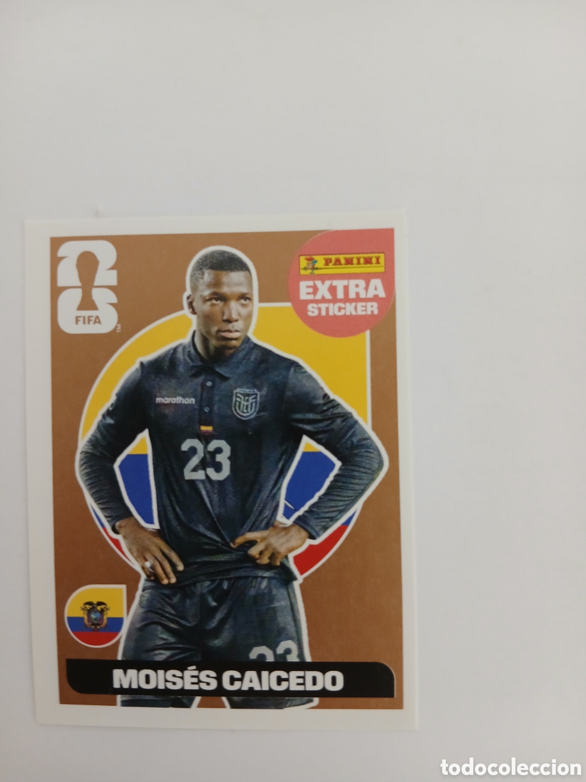 Cromos de f&uacute;tbol: MOISES CAICEDO ECUADOR BRONCE EXTRA STICKER ⚽ PANINI FIFA MUNDIAL WORLD CUP 26 2026 STICKER ⚽