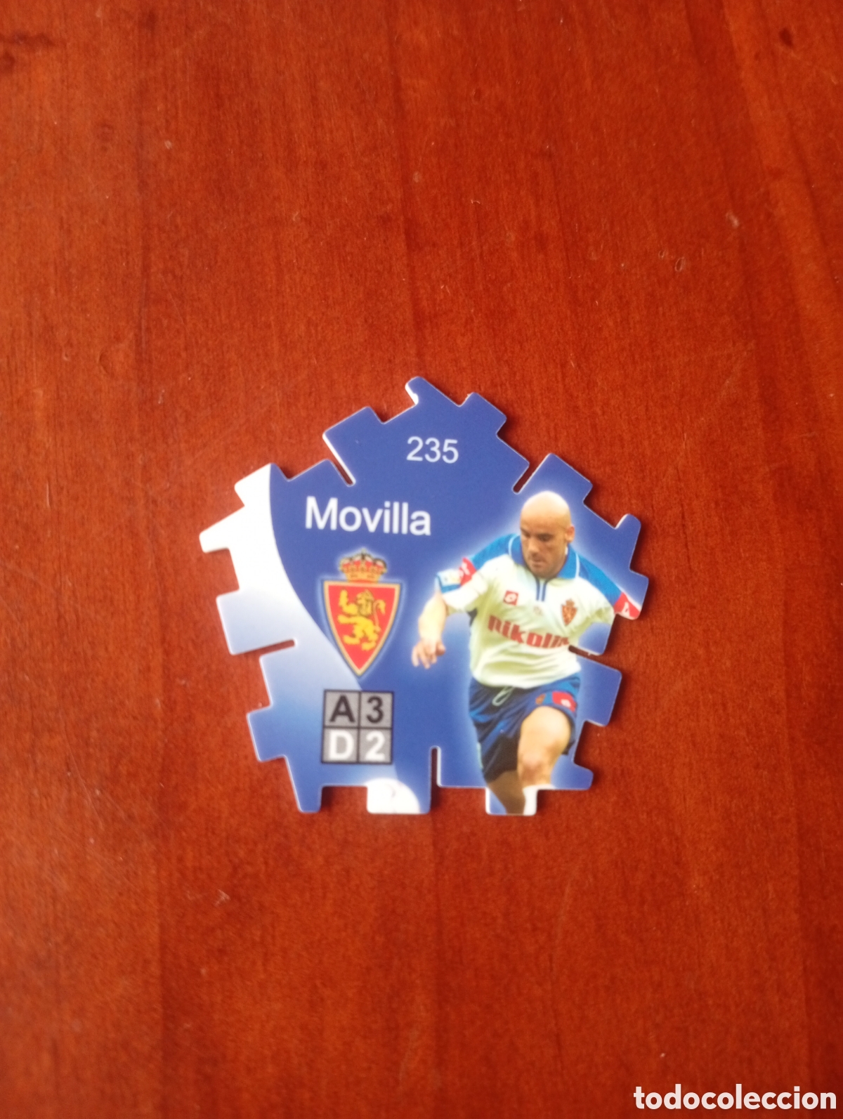 Cromos de f&uacute;tbol: TAZO GREFUSA REAL ZARAGOZA MOVILLA