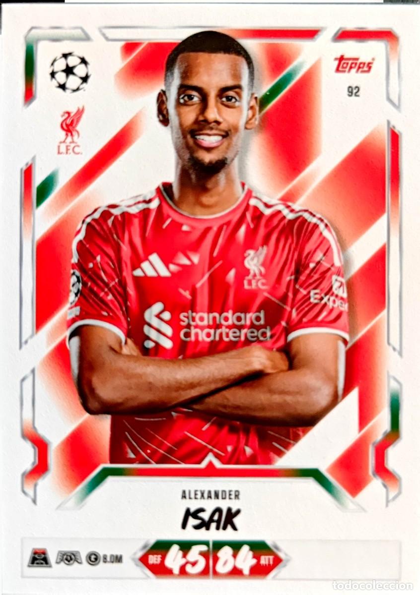 Cromos de f&uacute;tbol: 92 Alexander Isak - Liverpool FC - TOPPS Match Attax 2026 2027 26 27