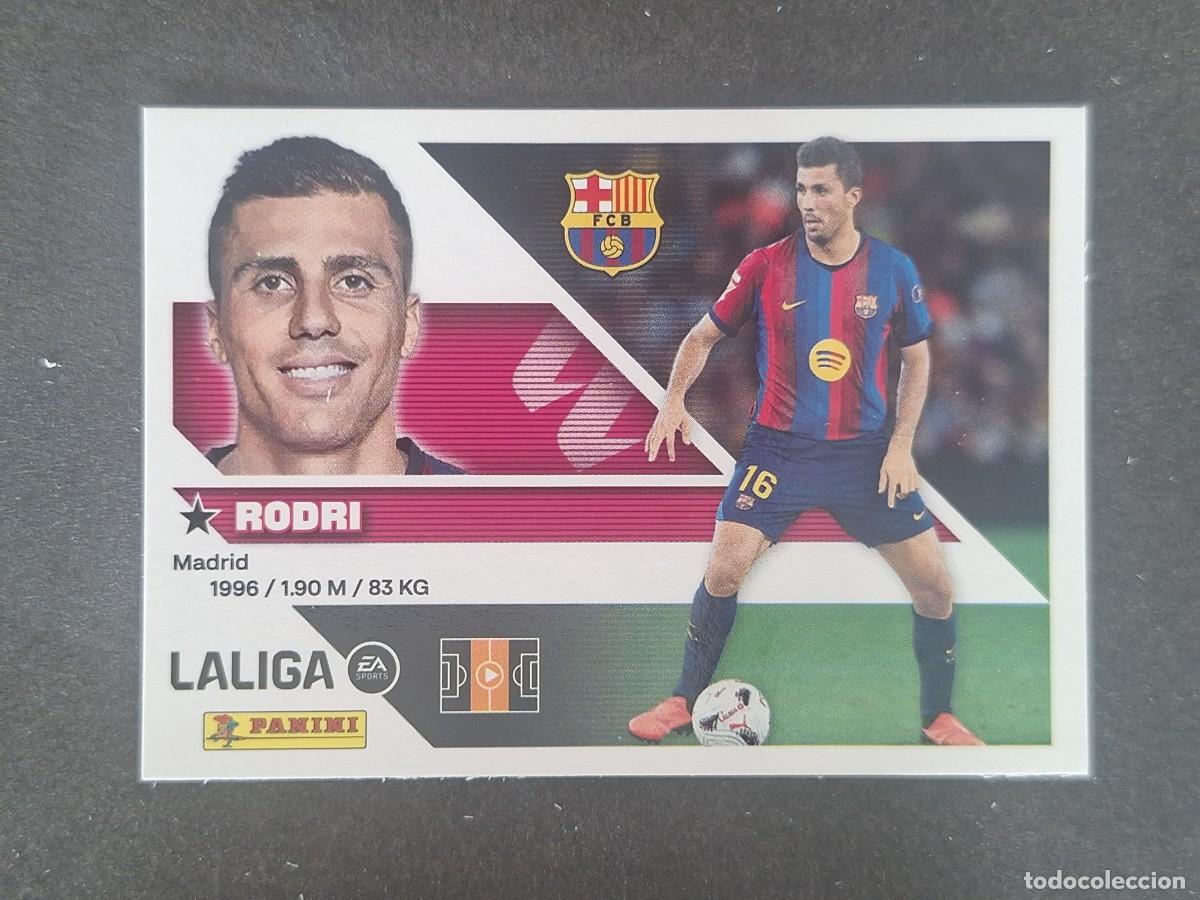 Cromos de f&uacute;tbol: L2 RODRI F. C. BARCELONA FICHAJE 40 LIGA ESTE 2026 2027 26 27 NUNCA PEGADO SIN PEGAR