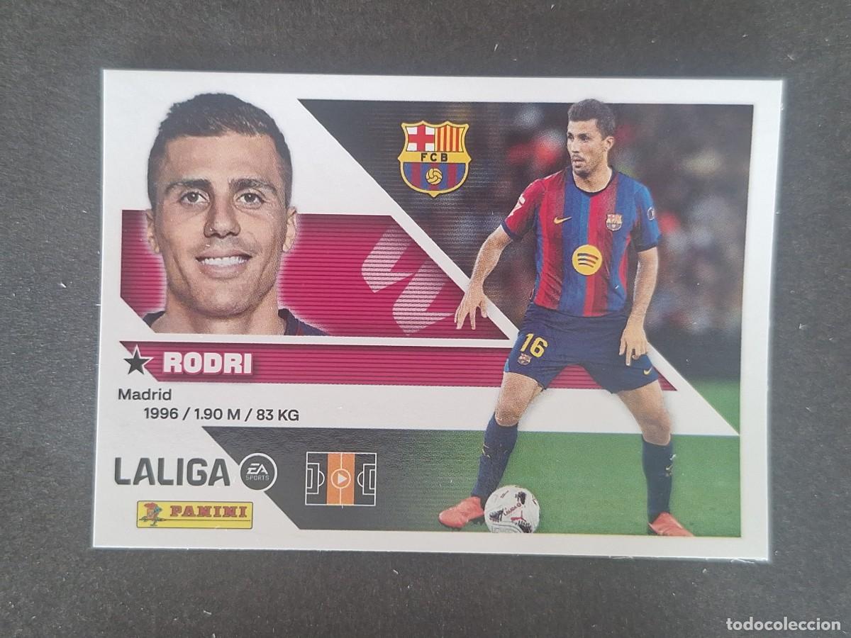 Cromos de f&uacute;tbol: L2 RODRI F. C. BARCELONA FICHAJE 40 LIGA ESTE 2026 2027 26 27 NUNCA PEGADO SIN PEGAR