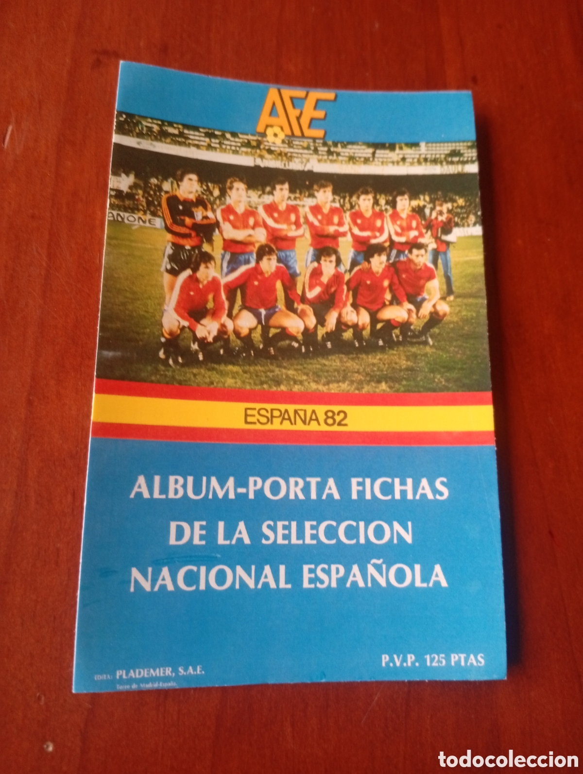Cromos de f&uacute;tbol: ALBUM PORTA FICHAS DE LA SELECCION NACIONAL ESPA&Ntilde;OLA ESPA&Ntilde;A 82 FICHA PORTADA CROMO TARJETA