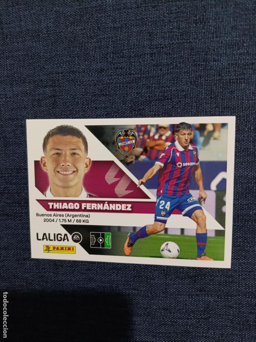 Cromos de f&uacute;tbol: LIGA ESTE 2026 2027 LEVANTE UD THIAGO FERNANDEZ BIS N&ordm;16