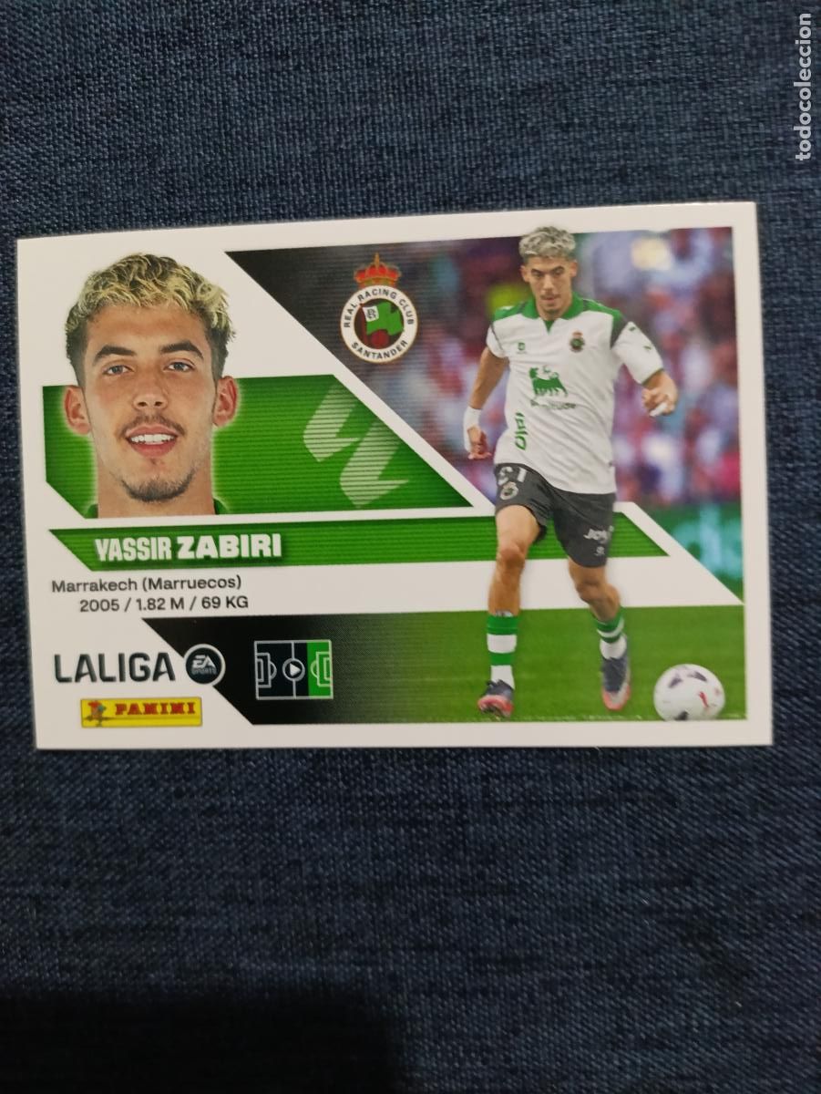 Cromos de f&uacute;tbol: LIGA ESTE 2026 2027 R RACING CLUD ZABIRI BIS N&ordm;15