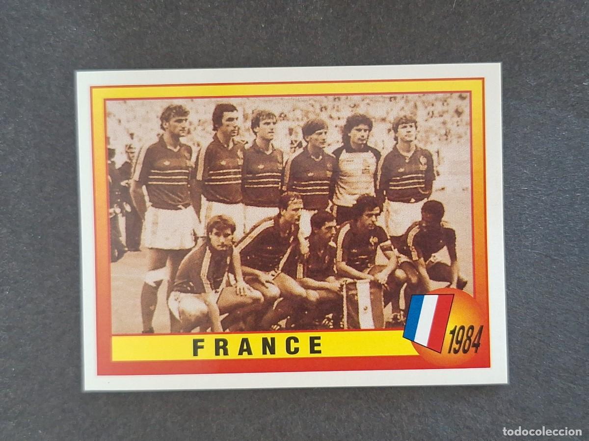Cromos de f&uacute;tbol: L2 ALINEACION EQUIPO SELECCION FRANCIA 1984 14 EUROCOPA 1996 EURO 96 PANINI NUNCA PEGADO SIN PEGAR