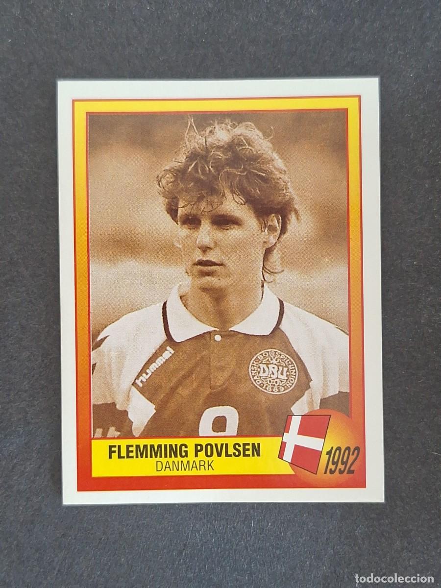 Cromos de f&uacute;tbol: L3 FLEMMING POVLSEN SELECCION DINAMARCA 1992 17 EUROCOPA 1996 EURO 96 PANINI NUNCA PEGADO SIN PEGAR
