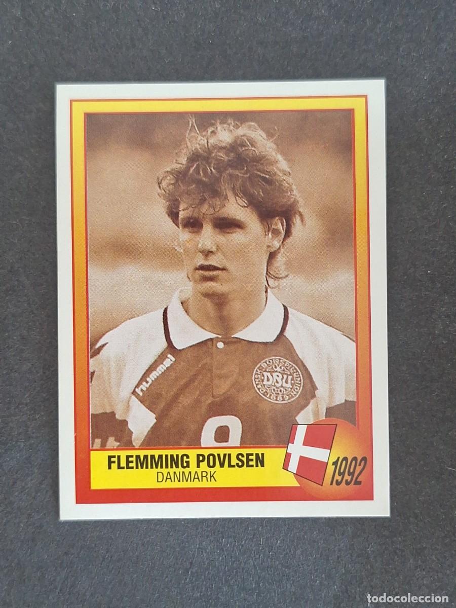 Cromos de f&uacute;tbol: L3 FLEMMING POVLSEN SELECCION DINAMARCA 1992 17 EUROCOPA 1996 EURO 96 PANINI NUNCA PEGADO SIN PEGAR
