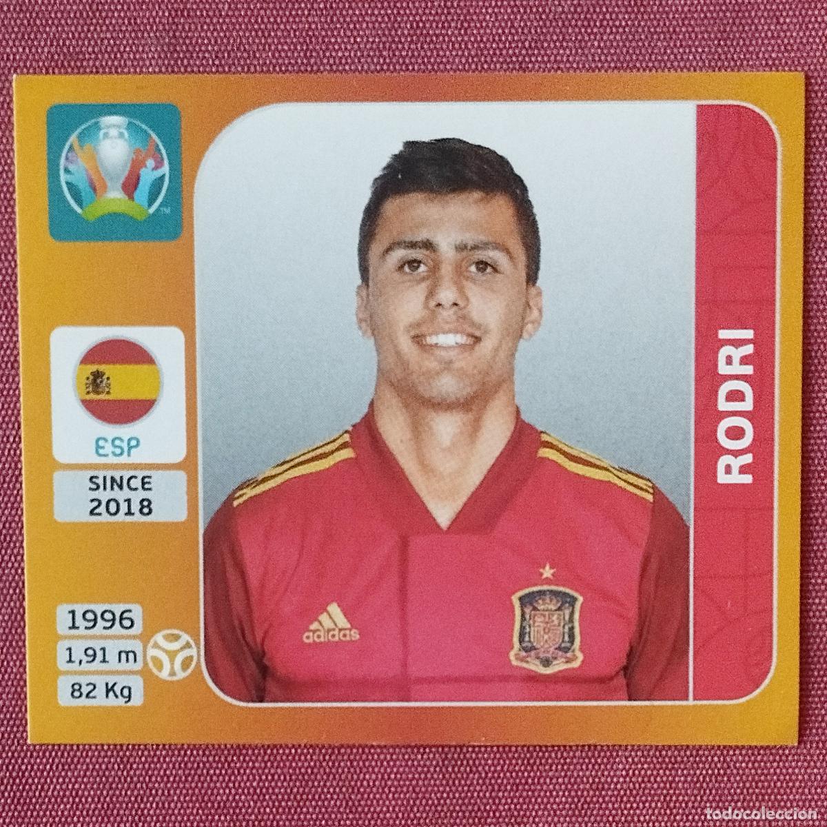 Cromos de Futebol: RODRI - ESPA&Ntilde;A - 525 - UEFA EURO 2020 - 20 - TOURNAMENT EDITION PANINI