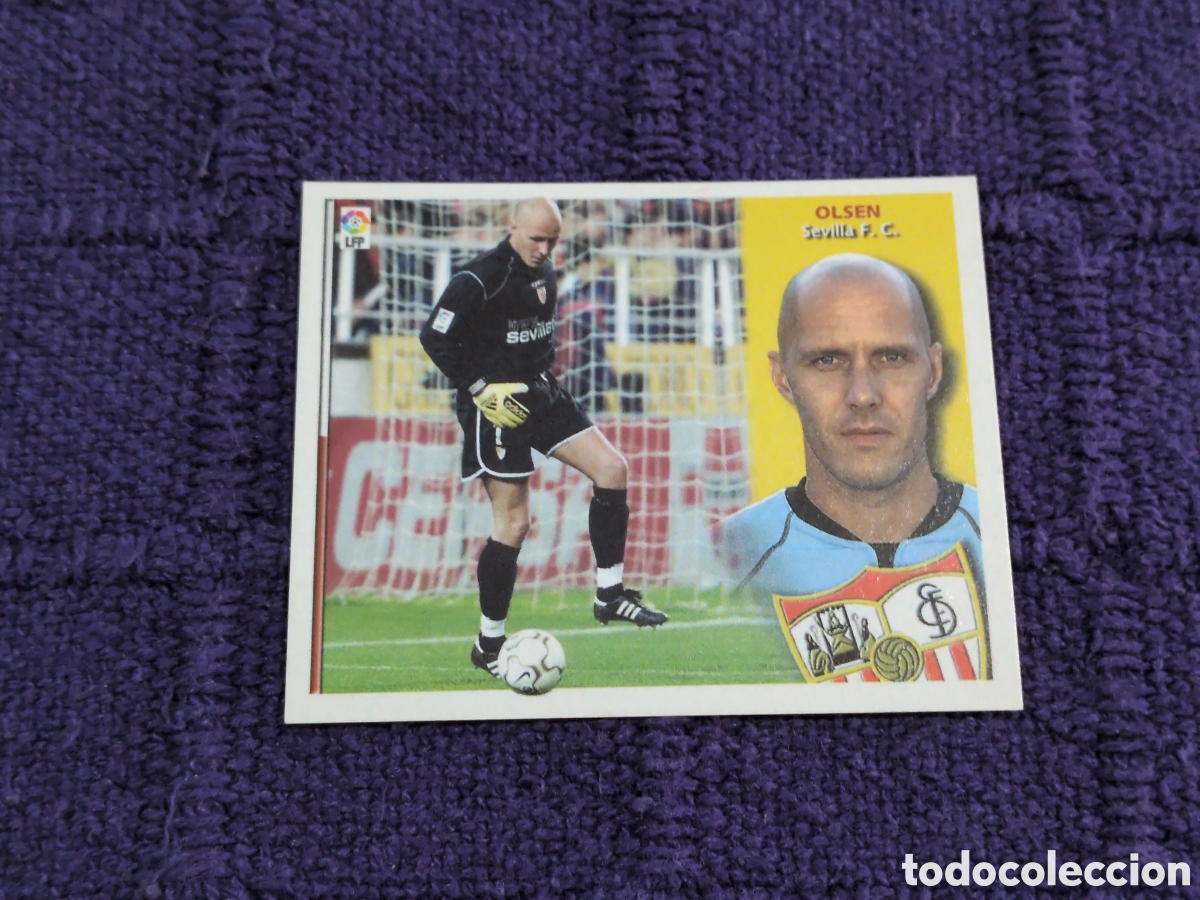 Fu&szlig;ball-Sticker: OLSEN SEVILLA F. C. (BAJA) LIGA ESTE 2002/2003 02 03 NUNCA PEGADO SIN PEGAR