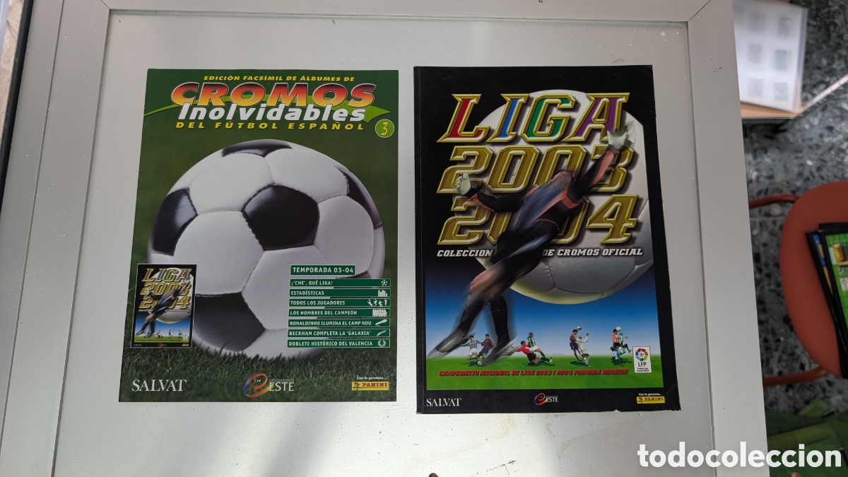 Cartes &agrave; collectionner de Football: ALBUM FACSIMIL SALVAT LIGA ESTE 2003/04 03 04 CROMOS INOLVIDABLES FUTBOL ESPA&Ntilde;OL BUEN ESTADO