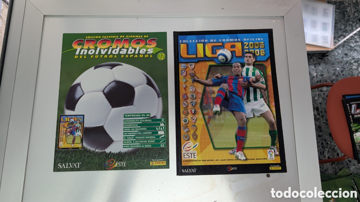 Cartes &agrave; collectionner de Football: ALBUM FACSIMIL SALVAT LIGA ESTE 2005/06 05 06 CROMOS INOLVIDABLES FUTBOL ESPA&Ntilde;OL BUEN ESTADO