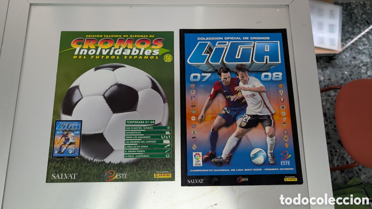 Cartes &agrave; collectionner de Football: ALBUM FACSIMIL SALVAT LIGA ESTE 2007/08 07 08 CROMOS INOLVIDABLES FUTBOL ESPA&Ntilde;OL BUEN ESTADO