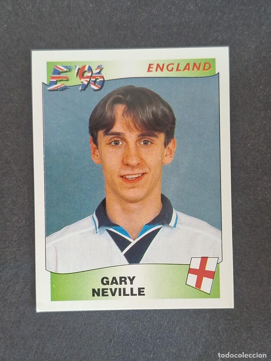 Cromos de f&uacute;tbol: L2 GARY NEVILLE SELECCION INGLATERRA 38 EUROCOPA 1996 EURO 96 PANINI NUNCA PEGADO SIN PEGAR