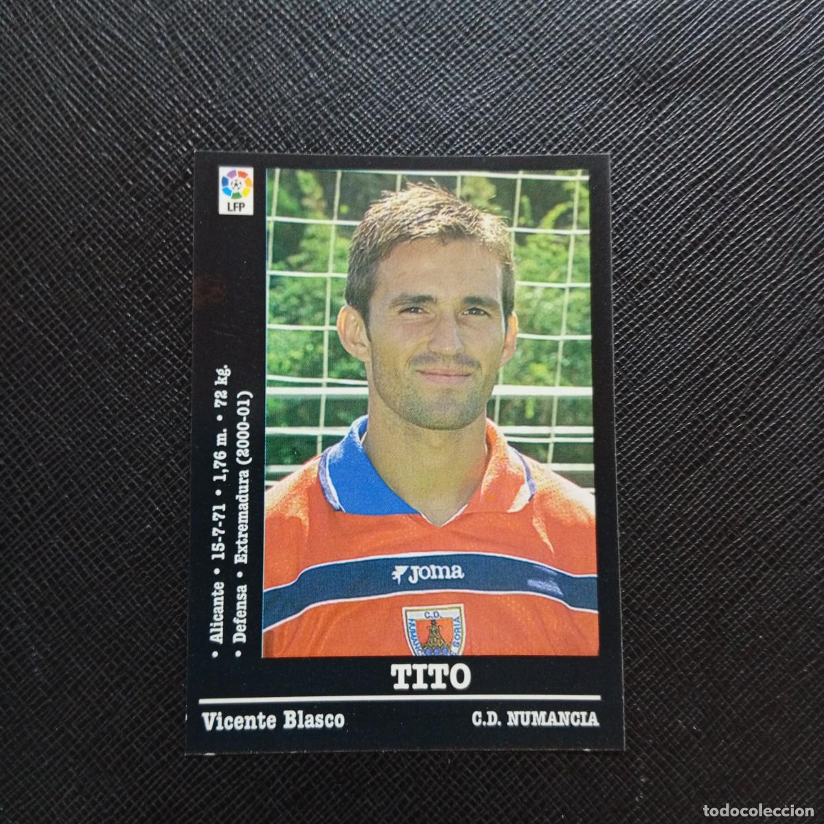 Cromos de f&uacute;tbol: 275A 275 TITO NUMANCIA PANINI 00 01 CROMO FUTBOL LIGA 2000 2001 - SIN PEGAR - A31 PG298