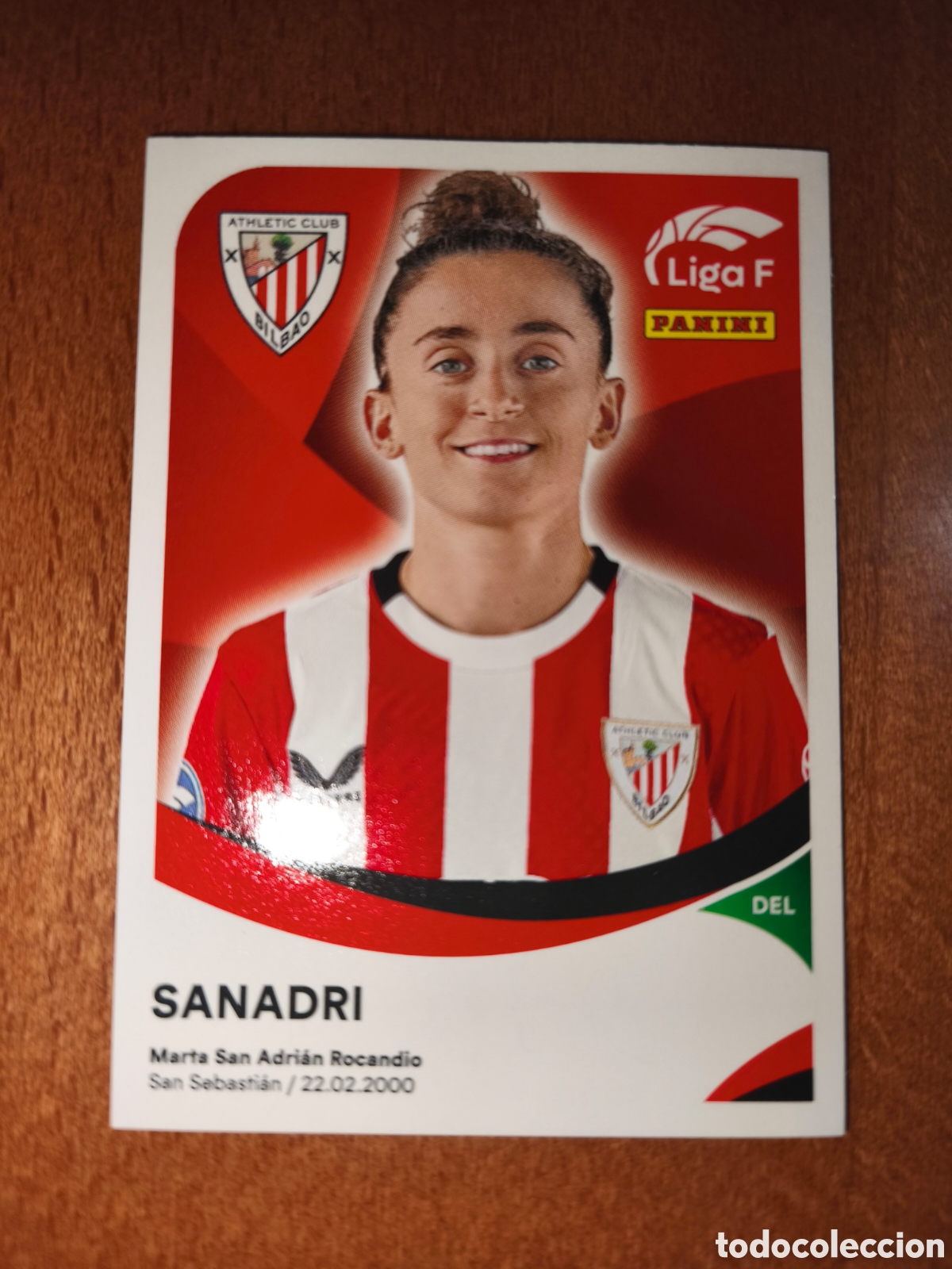 Cromos de f&uacute;tbol: Sanadri n&deg;20 B liga femenina f 24/25 Athletic Club