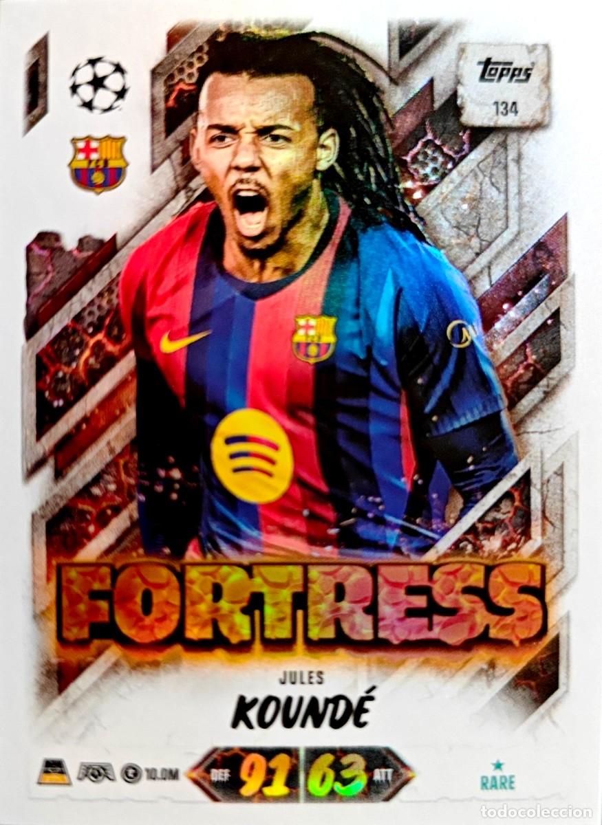 Cromos de f&uacute;tbol: 134 Jules Kounde - FC Barcelona - FORTRESS - TOPPS Match Attax 2026 2027 26 27