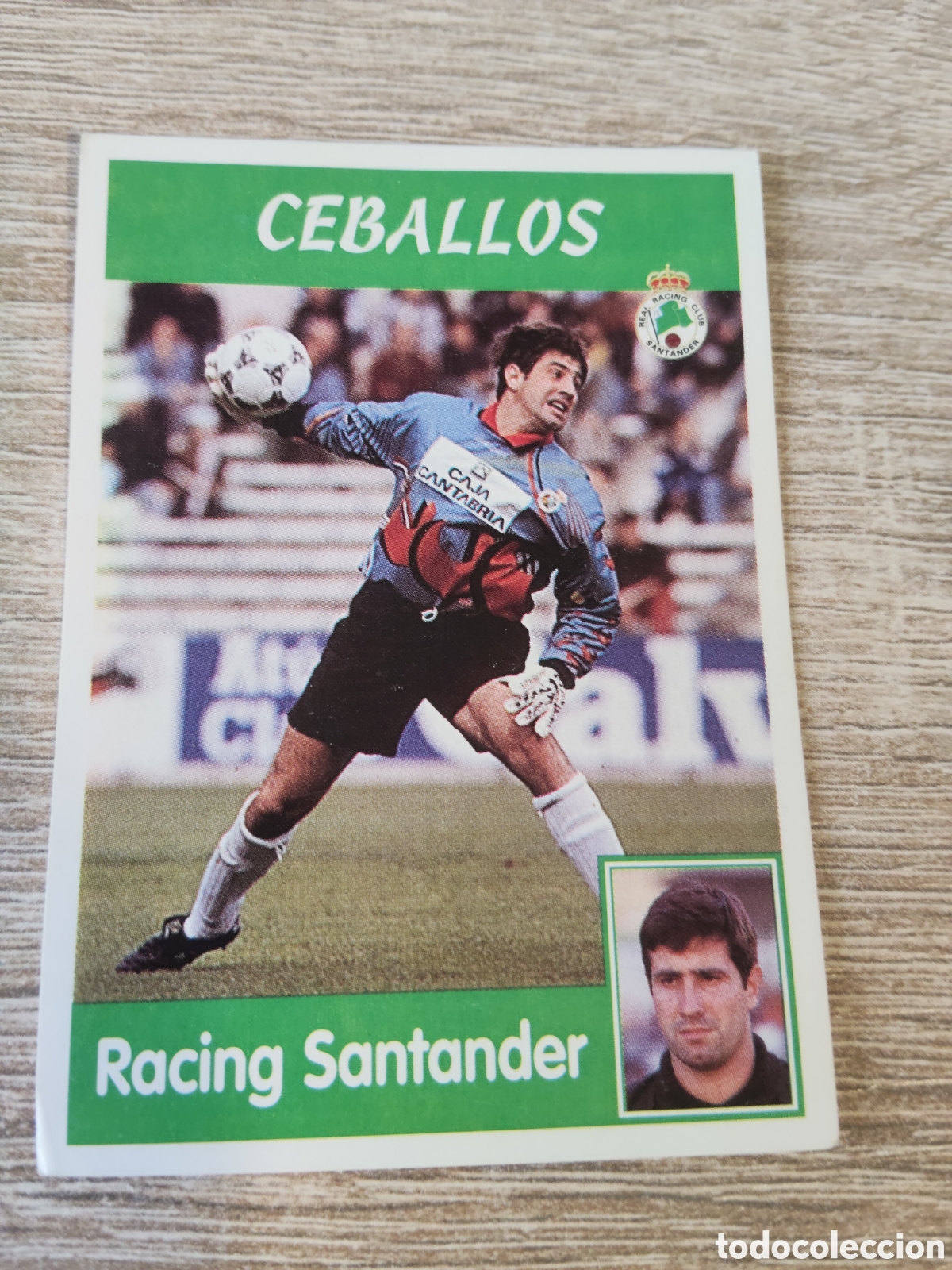 Cartes &agrave; collectionner de Football: Panini liga 1997 1998 97 98 193 Ceballos Racing de Santander