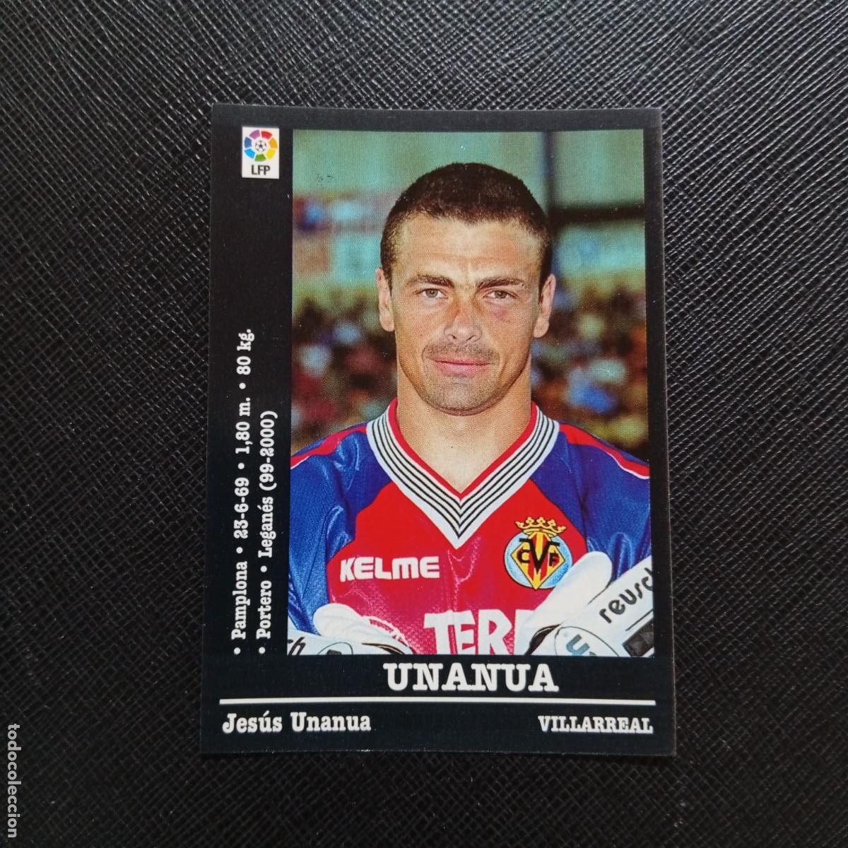 Cromos de f&uacute;tbol: 340 UNANUA VILLARREAL PANINI 00 01 CROMO FUTBOL LIGA 2000 2001 - SIN PEGAR - A31 PG334