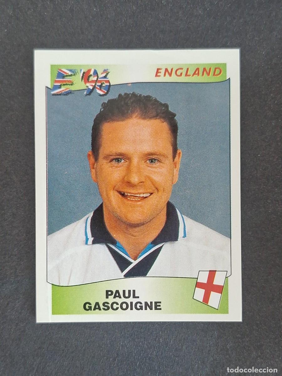 Cromos de f&uacute;tbol: L2 PAUL GASCOIGNE SELECCION INGLATERRA 45 EUROCOPA 1996 EURO 96 PANINI NUNCA PEGADO SIN PEGAR