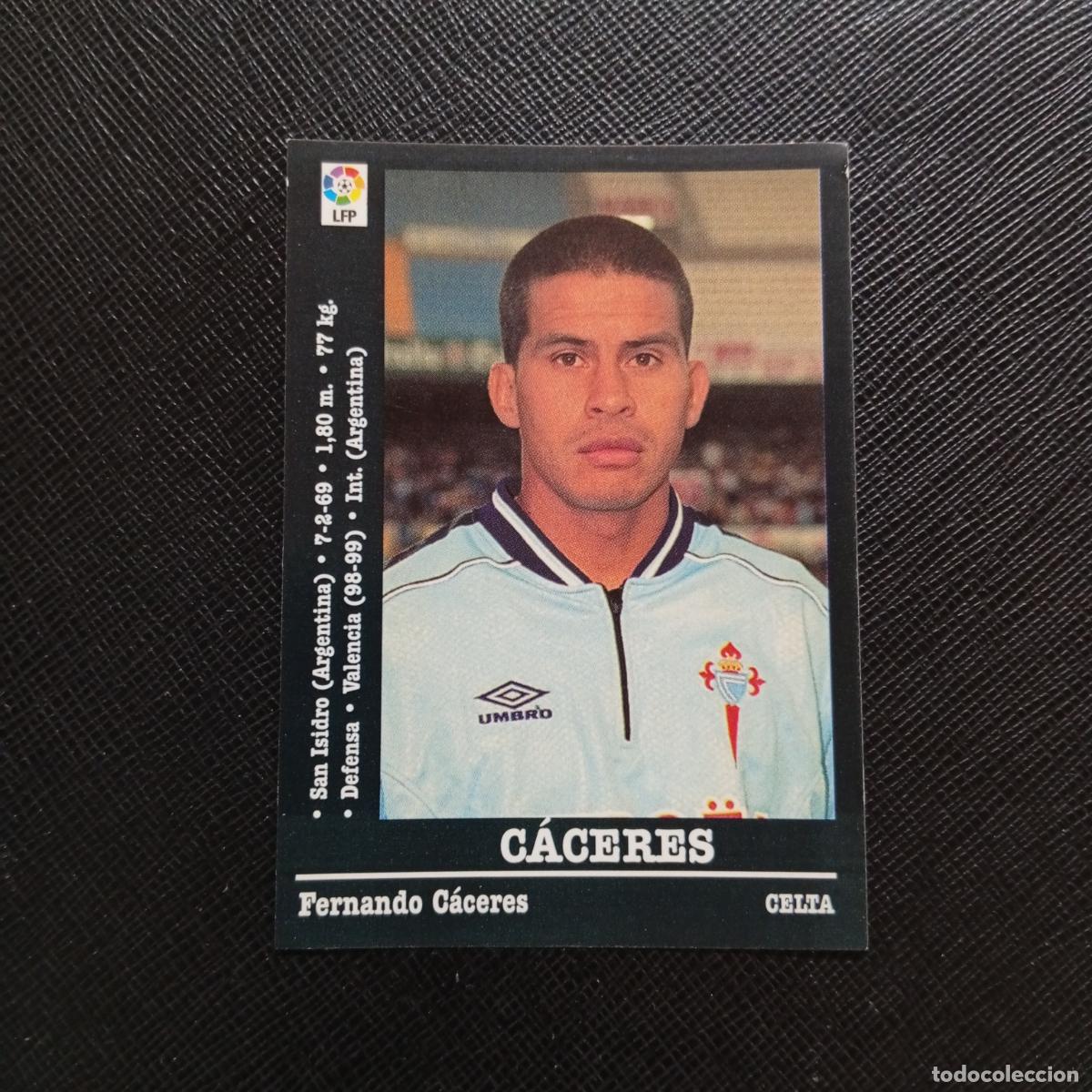 Cromos de f&uacute;tbol: 106 CACERES CELTA PANINI 00 01 CROMO FUTBOL LIGA 2000 2001 - SIN PEGAR - A31 PG352