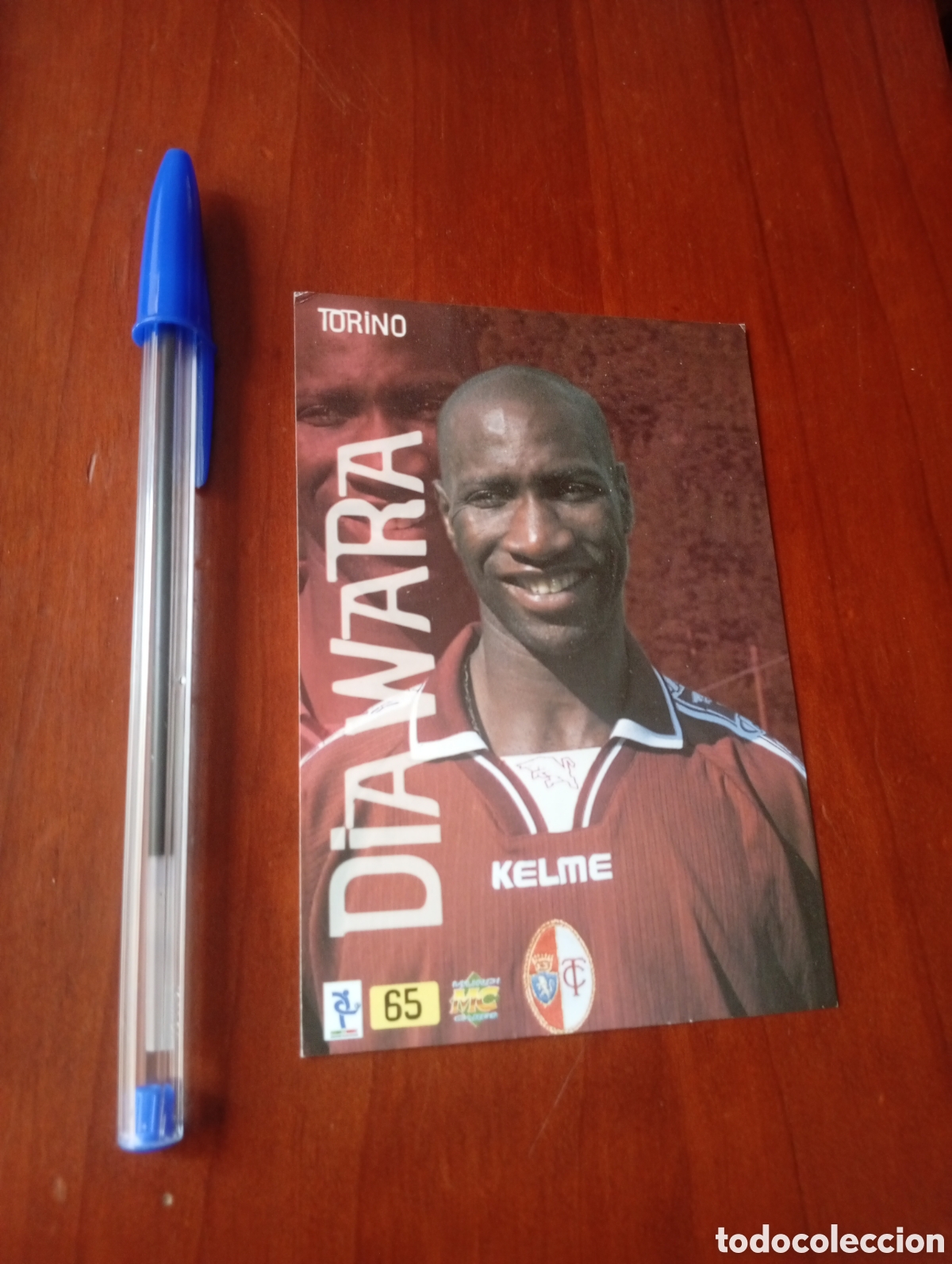 Cromos de f&uacute;tbol: CROMO TARJETA FUTBOL DIAWARA FOTO MUNDICROMO