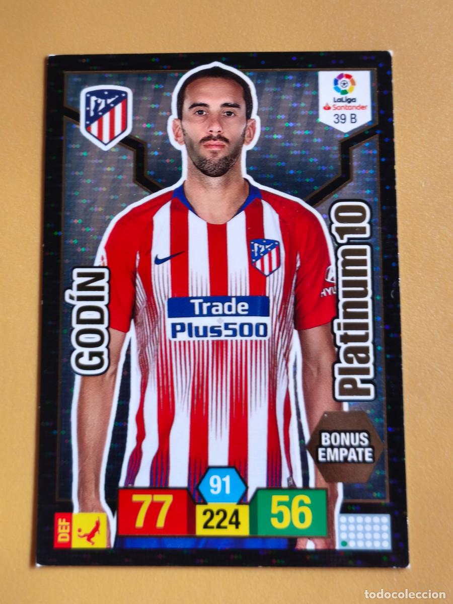 Cromos de f&uacute;tbol: godin, adrenalyn 2018 19 platinum 10