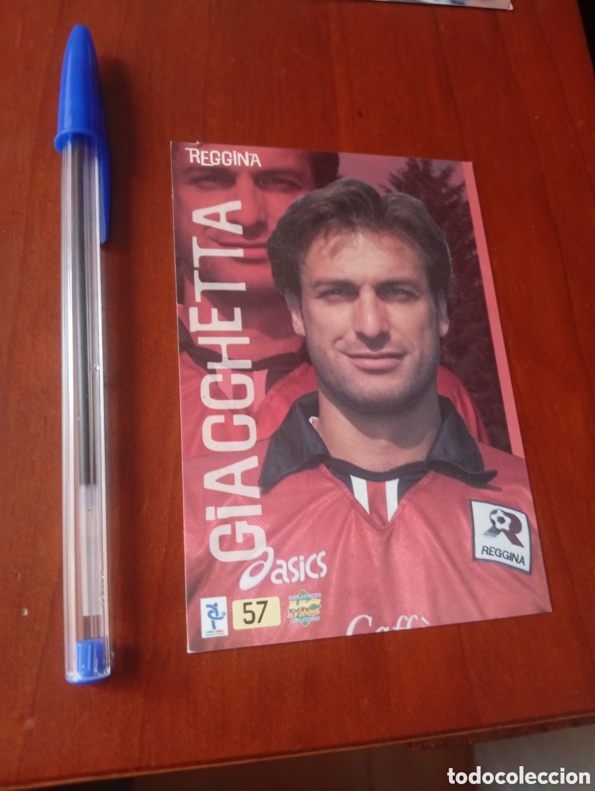 Cromos de f&uacute;tbol: CROMO TARJETA FUTBOL FOTO MUNDICROMO REGGINA GIACCHETTA