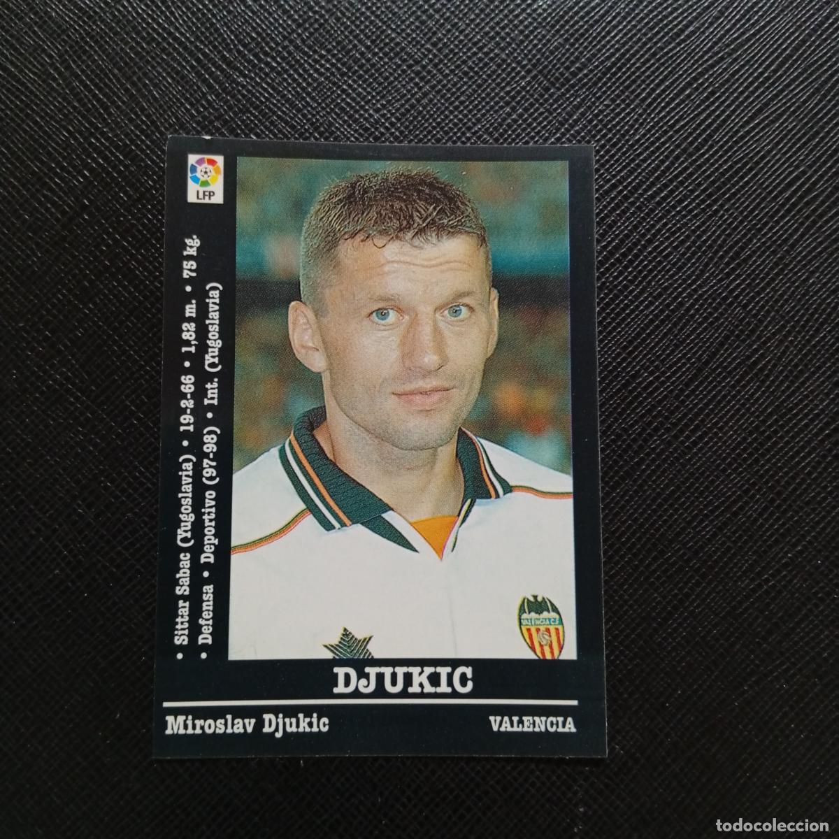 Cromos de f&uacute;tbol: 38 DJUKIC VALENCIA PANINI 00 01 CROMO FUTBOL LIGA 2000 2001 - SIN PEGAR - A31 PG370