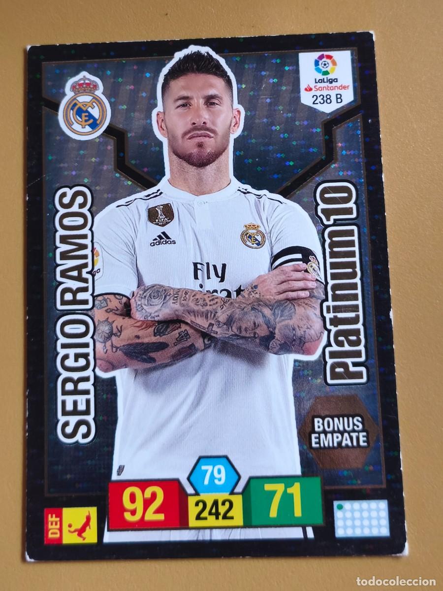 Cromos de f&uacute;tbol: sergio ramos, adrenalyn 2018 19 platinum 10