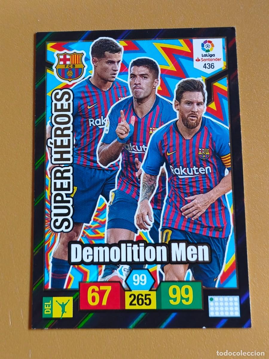 Cromos de f&uacute;tbol: adrenalyn 2018 19 super heroes, messi