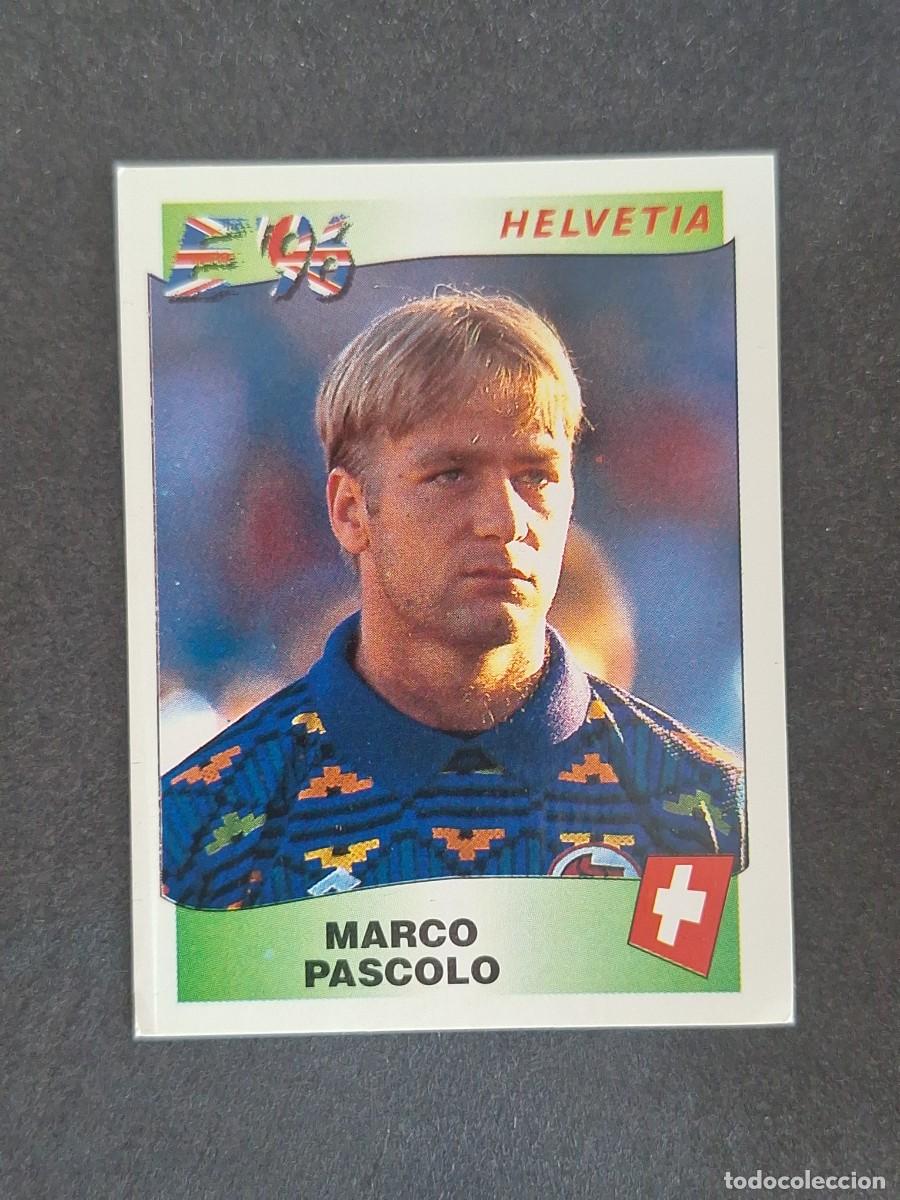 Cromos de f&uacute;tbol: L2 MARCO PASCOLO SELECCION SUIZA 57 EUROCOPA 1996 EURO 96 PANINI NUNCA PEGADO SIN PEGAR